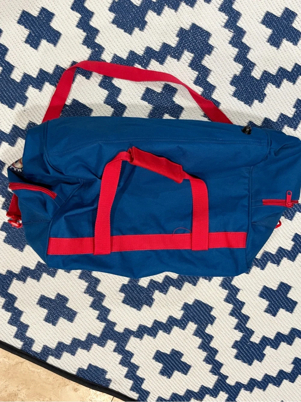 Vintage Atlanta Braves Duffel Baseball Sports Bag 90s